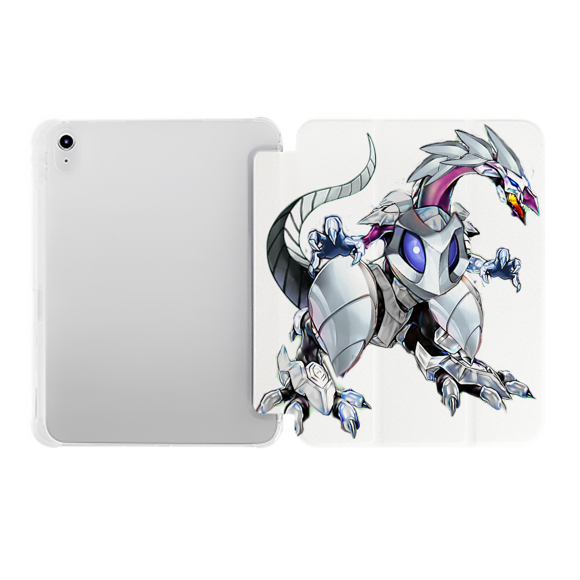 （画像用） 遊☆戯☆王 Yu-Gi-Oh! IPad ケース ペン収納付き 三つ折りスタンド PUレザー×シリコン 対応機種9.5/10.5/10.9インチ